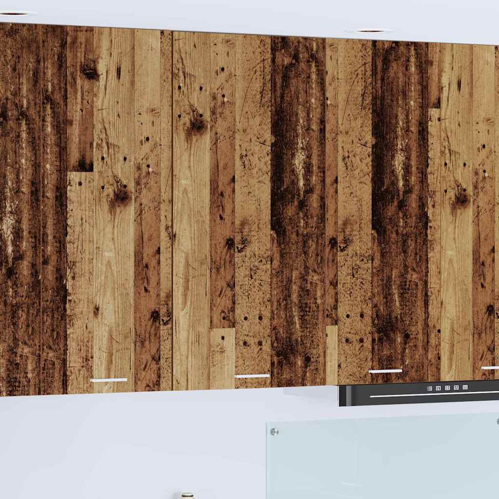 Hängeschrank Altes Holz und Weiß 50 x 31 x 100 cm Holzwerkstoff