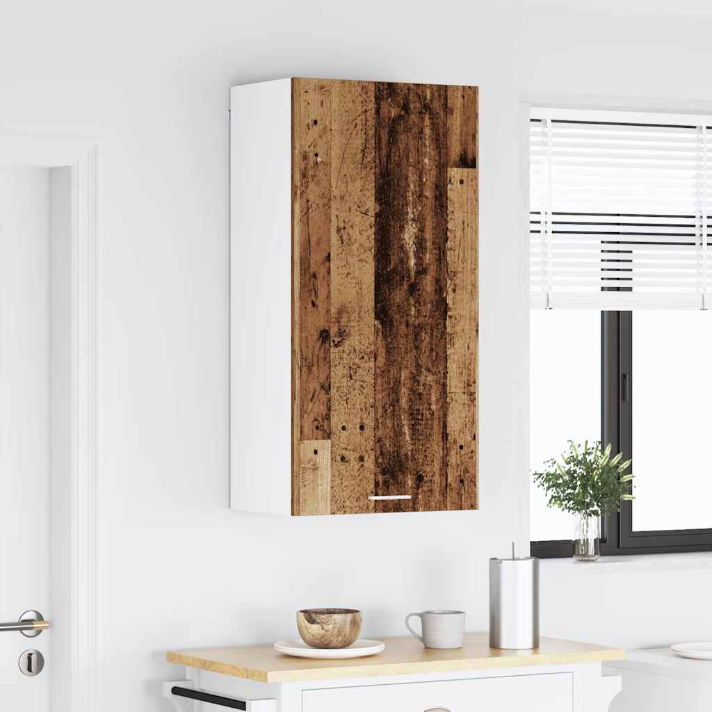 Hängeschrank Altes Holz und Weiß 50 x 31 x 100 cm Holzwerkstoff