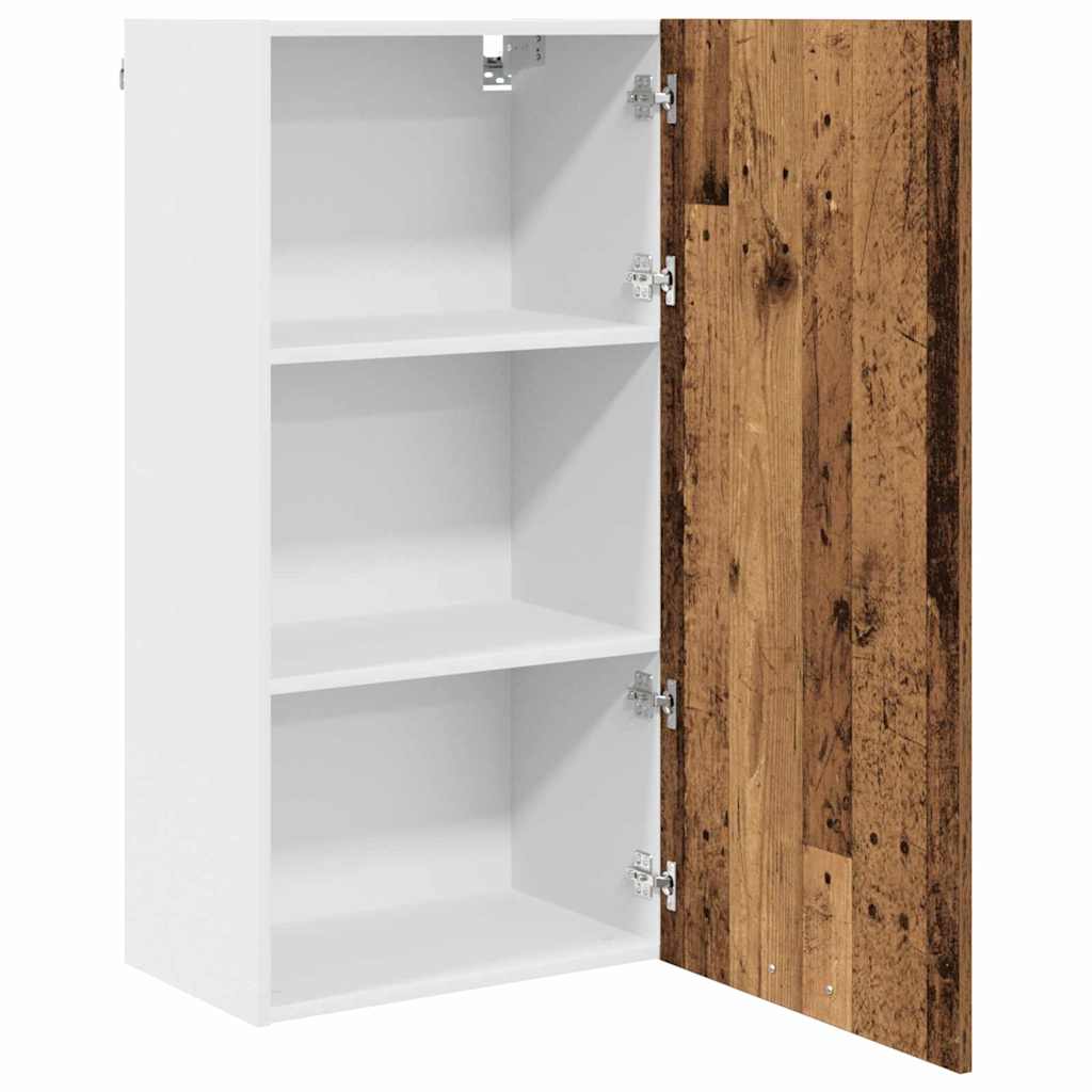 Hängeschrank Altes Holz und Weiß 50 x 31 x 100 cm Holzwerkstoff