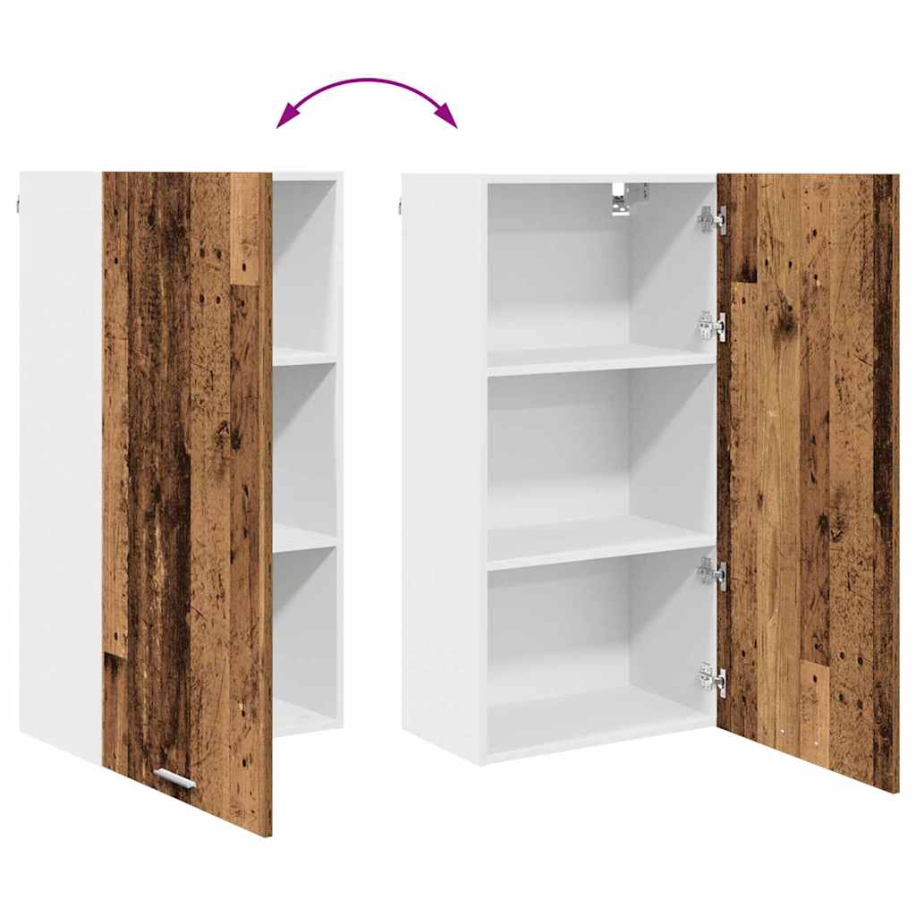 Hängeschrank Altes Holz und Weiß 50 x 31 x 100 cm Holzwerkstoff