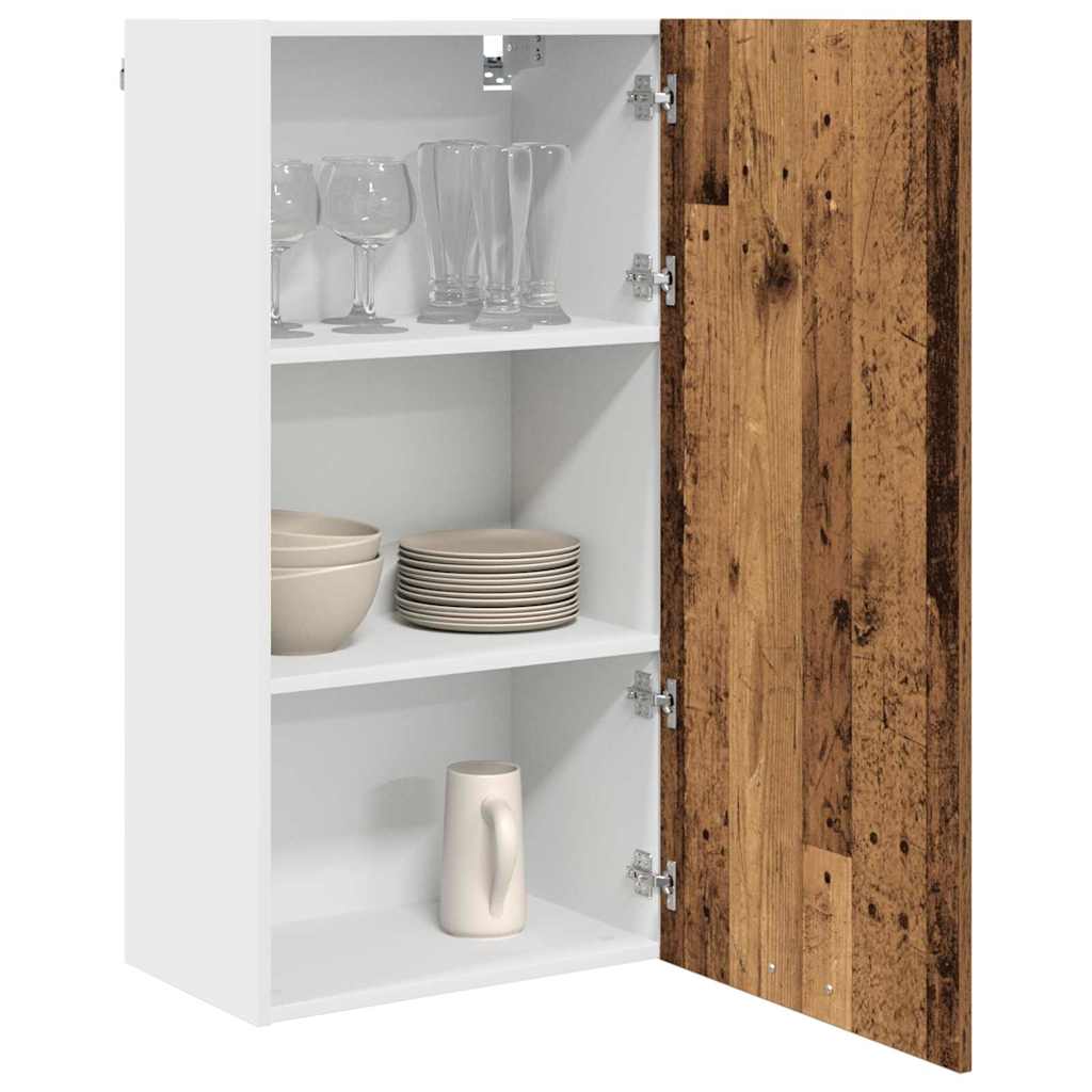 Hängeschrank Altes Holz und Weiß 50 x 31 x 100 cm Holzwerkstoff