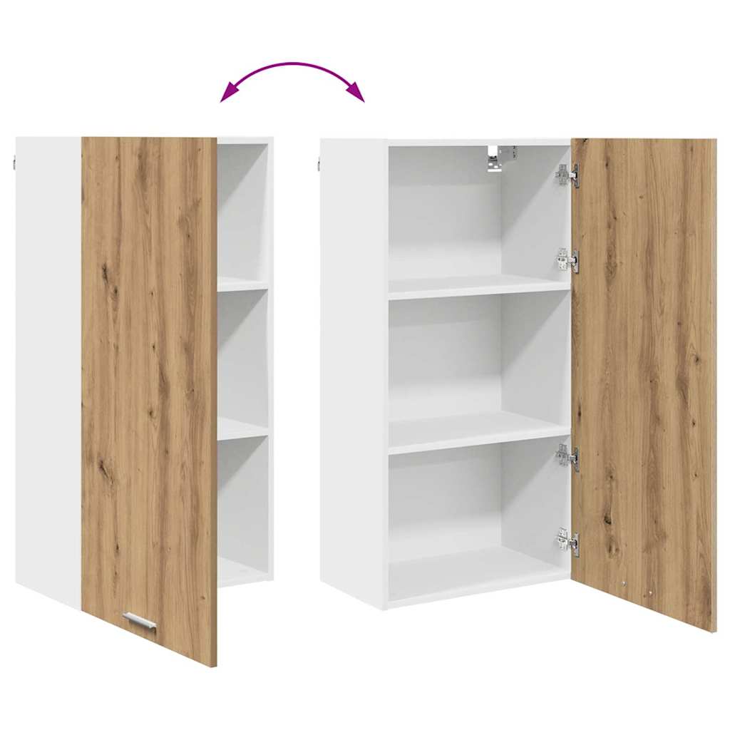 Hängeschrank Artisan-Eiche und Weiß 50 x 31 x 100 cm