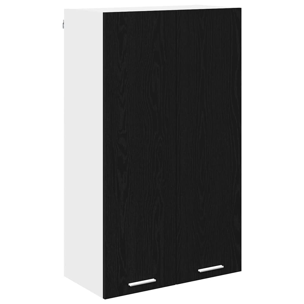 Hängeschrank Schwarz Eichen-Optik 60 x 31 x 100 cm