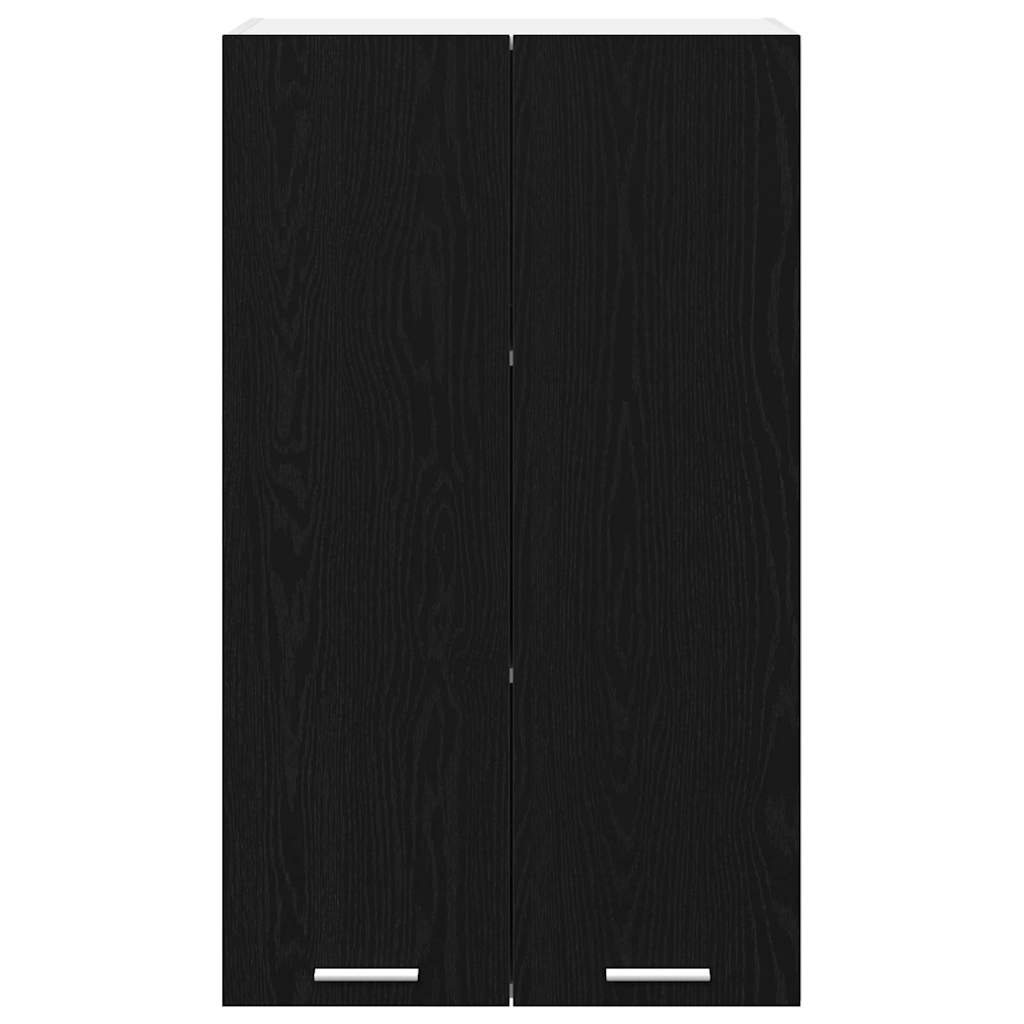 Hängeschrank Schwarz Eichen-Optik 60 x 31 x 100 cm
