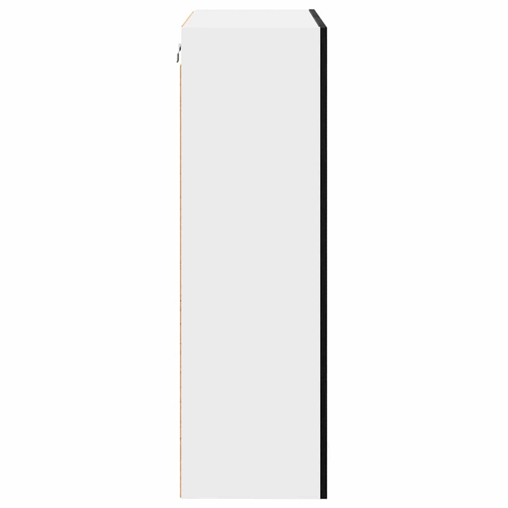 Hängeschrank Schwarz Eichen-Optik 60 x 31 x 100 cm