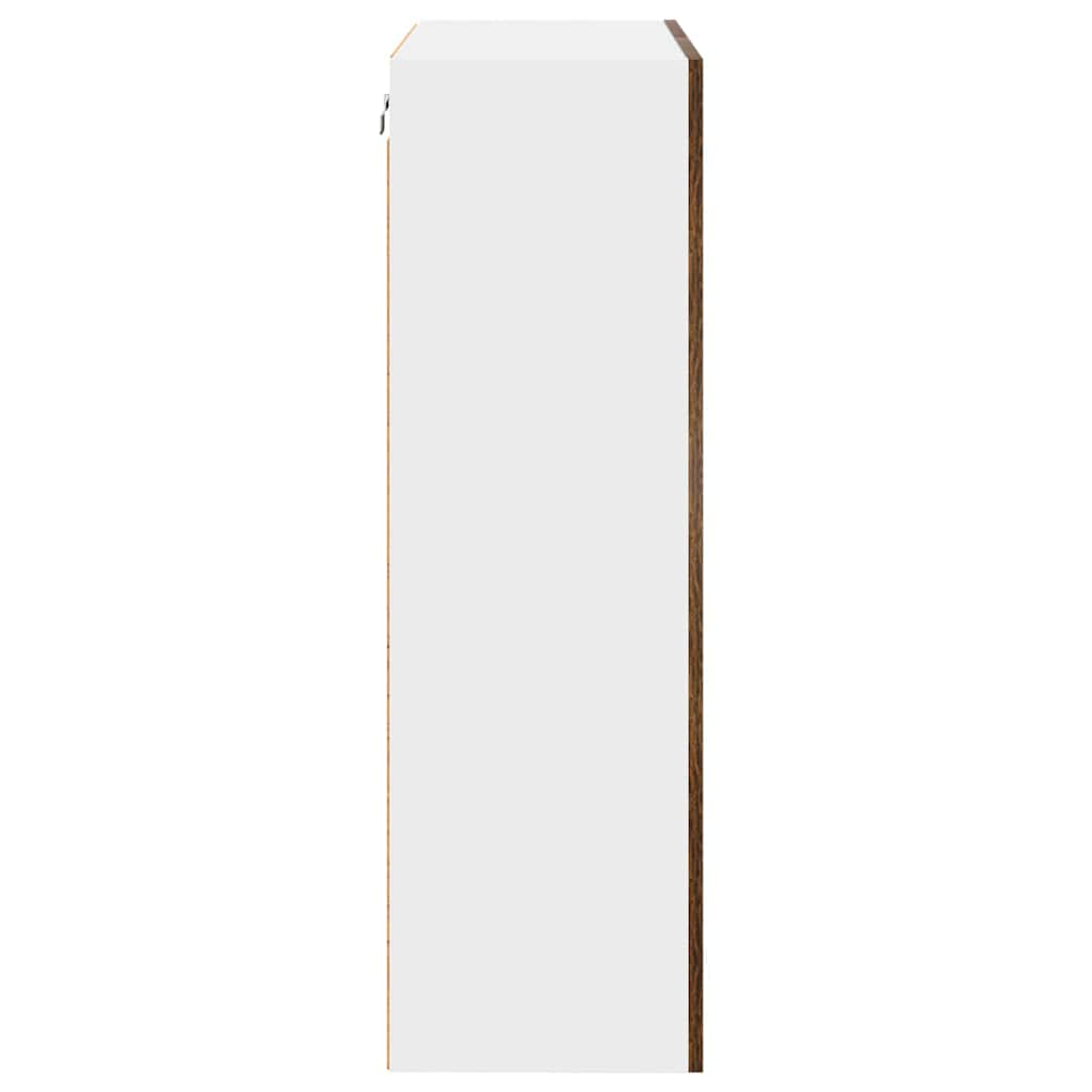 Hängeschrank mit Regal Riga Geräucherte Eiche 60 x 31 x 100 cm