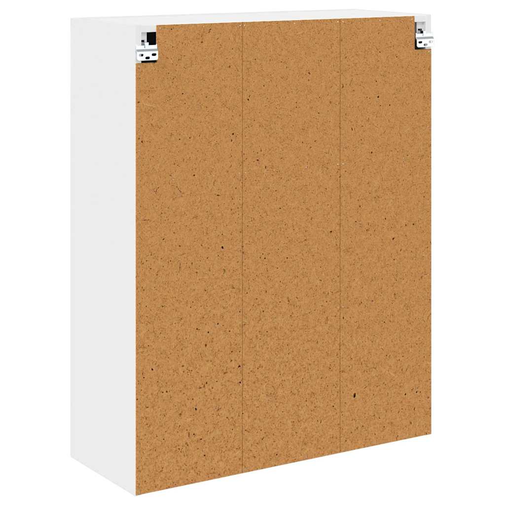 Hängeschrank mit Regal Riga Weiß 80 x 31 x 100 cm Holzwerkstoff