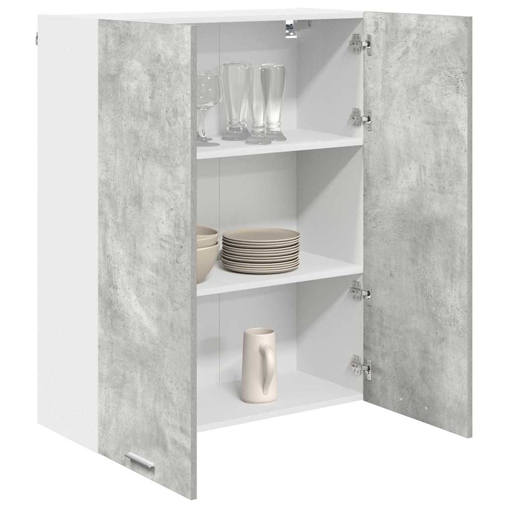 Hängeschrank Betongrau 80 x 31 x 100 cm Holzwerkstoff