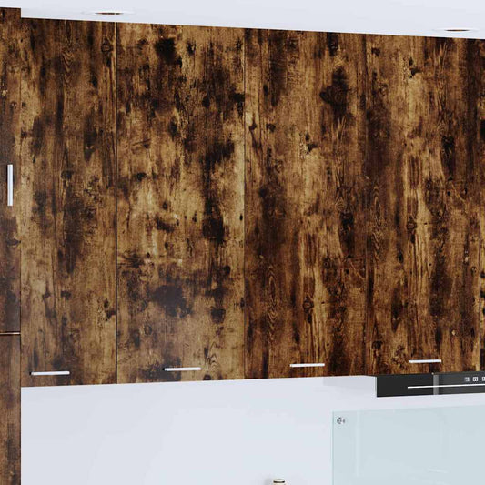 Hängeschrank mit Regal Riga Geräucherte Eiche 80 x 31 x 100 cm