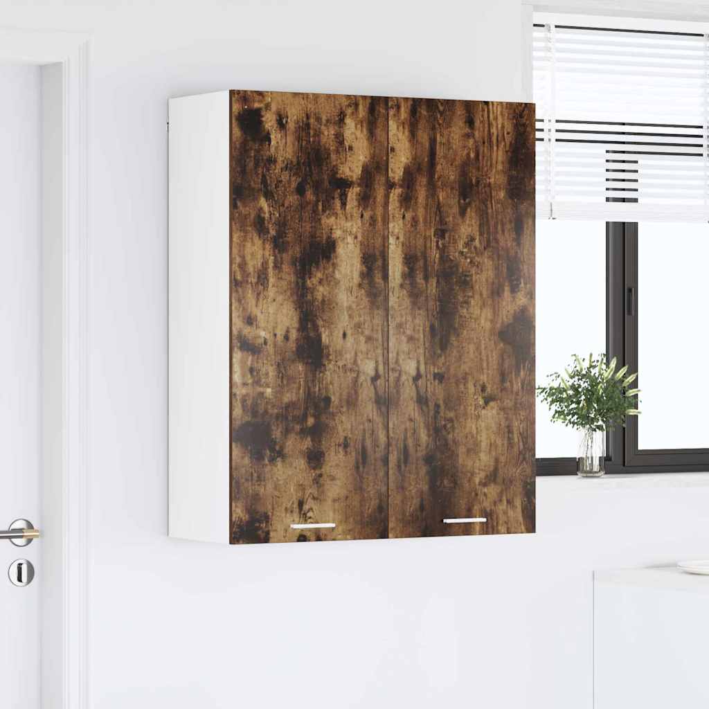 Hängeschrank mit Regal Riga Geräucherte Eiche 80 x 31 x 100 cm
