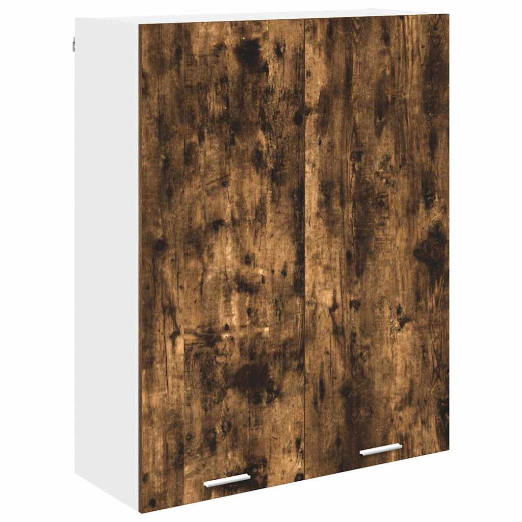 Hängeschrank mit Regal Riga Geräucherte Eiche 80 x 31 x 100 cm