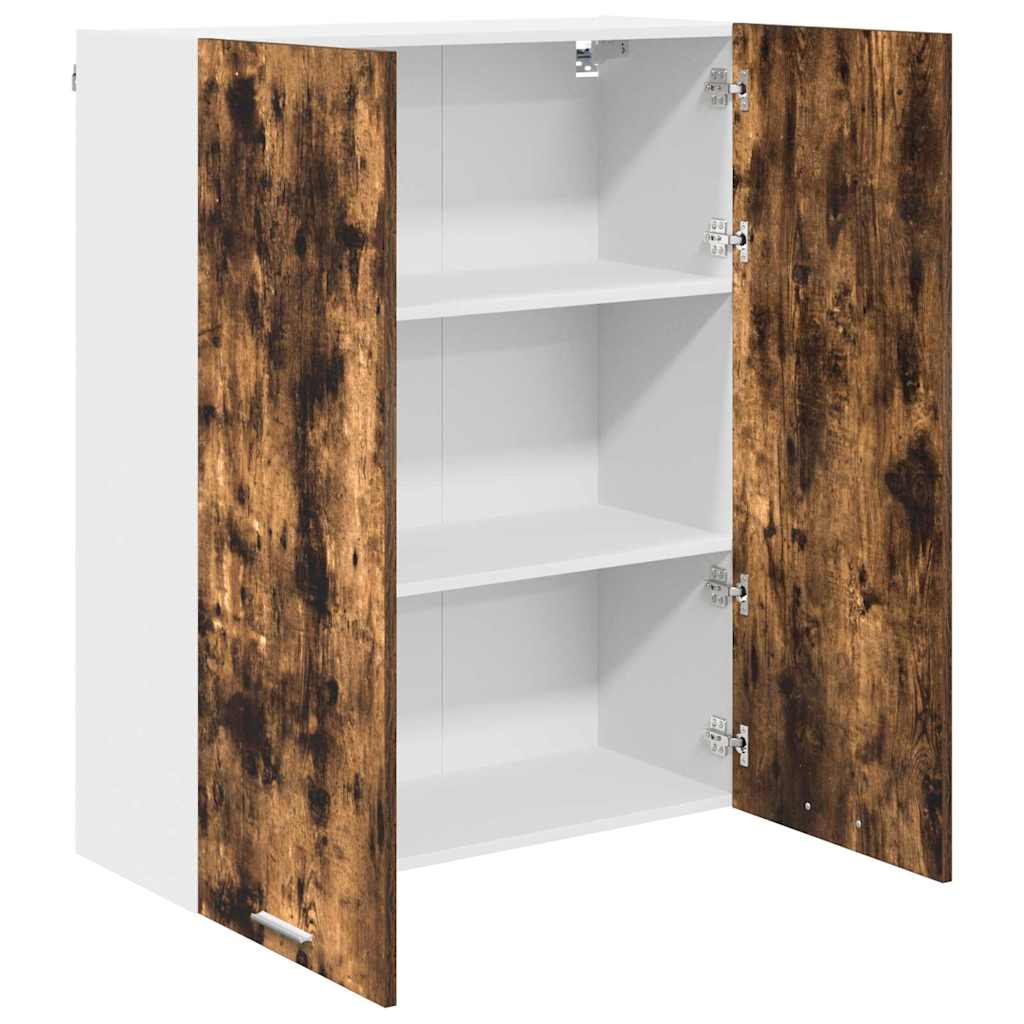 Hängeschrank mit Regal Riga Geräucherte Eiche 80 x 31 x 100 cm