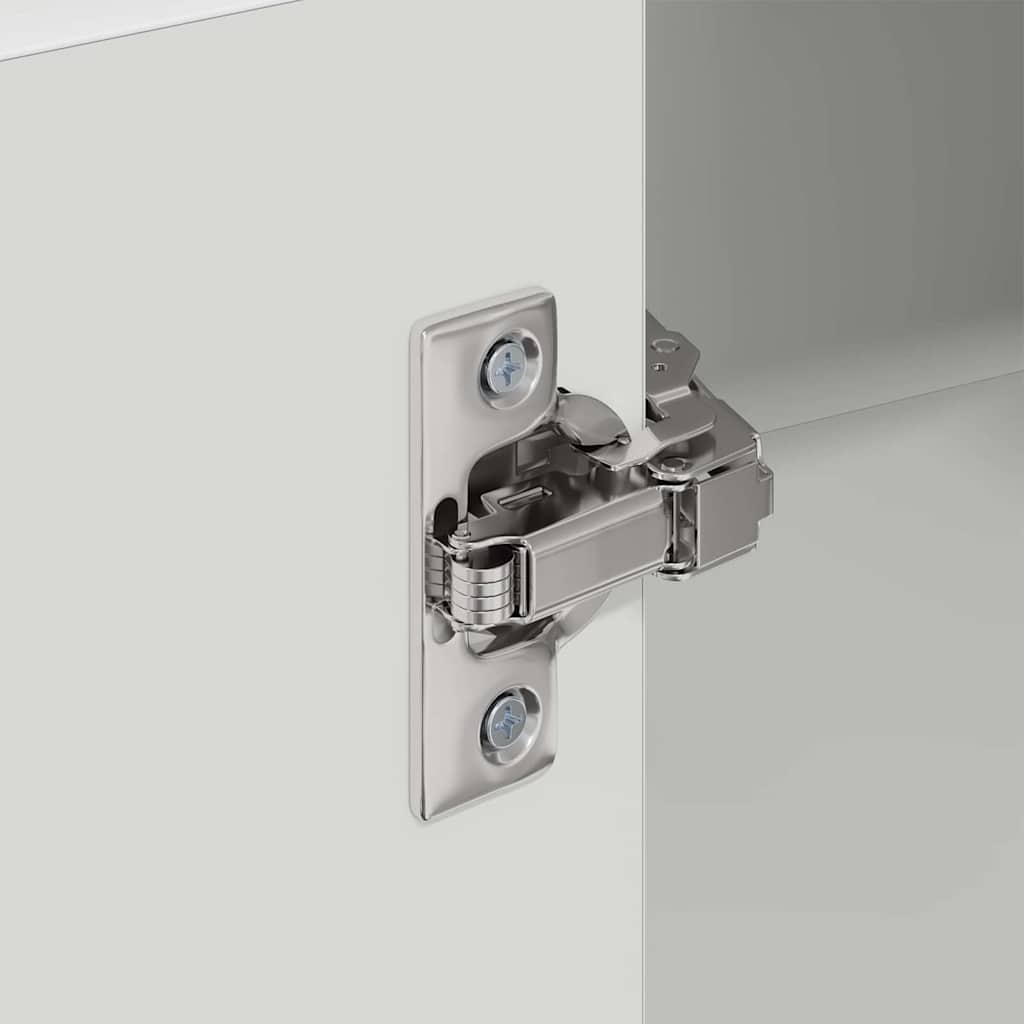 Hängeschrank mit Regal Riga Weiß 57 x 57 x 100 cm Holzwerkstoff