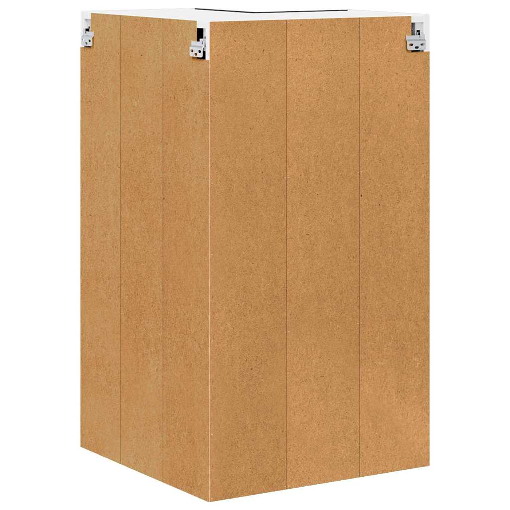 Hängeschrank Schwarze Eiche und Weiß 57 x 57 x 100 cm