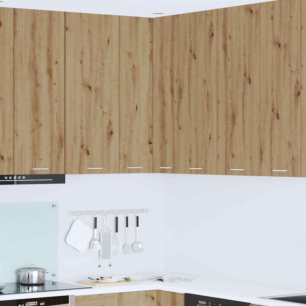 Hängeschrank Artisan-Eiche und Weiß 57 x 57 x 100 cm