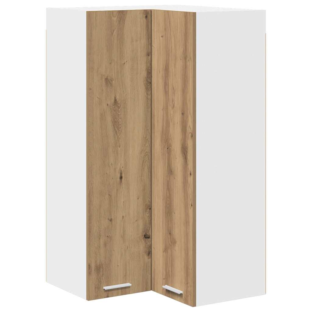 Hängeschrank Artisan-Eiche und Weiß 57 x 57 x 100 cm