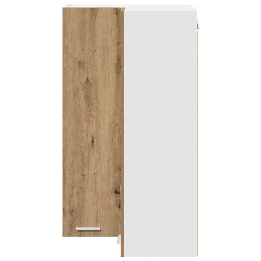 Hängeschrank Artisan-Eiche und Weiß 57 x 57 x 100 cm
