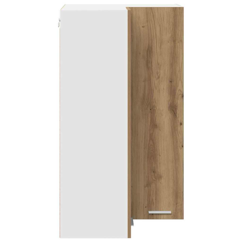 Hängeschrank Artisan-Eiche und Weiß 57 x 57 x 100 cm