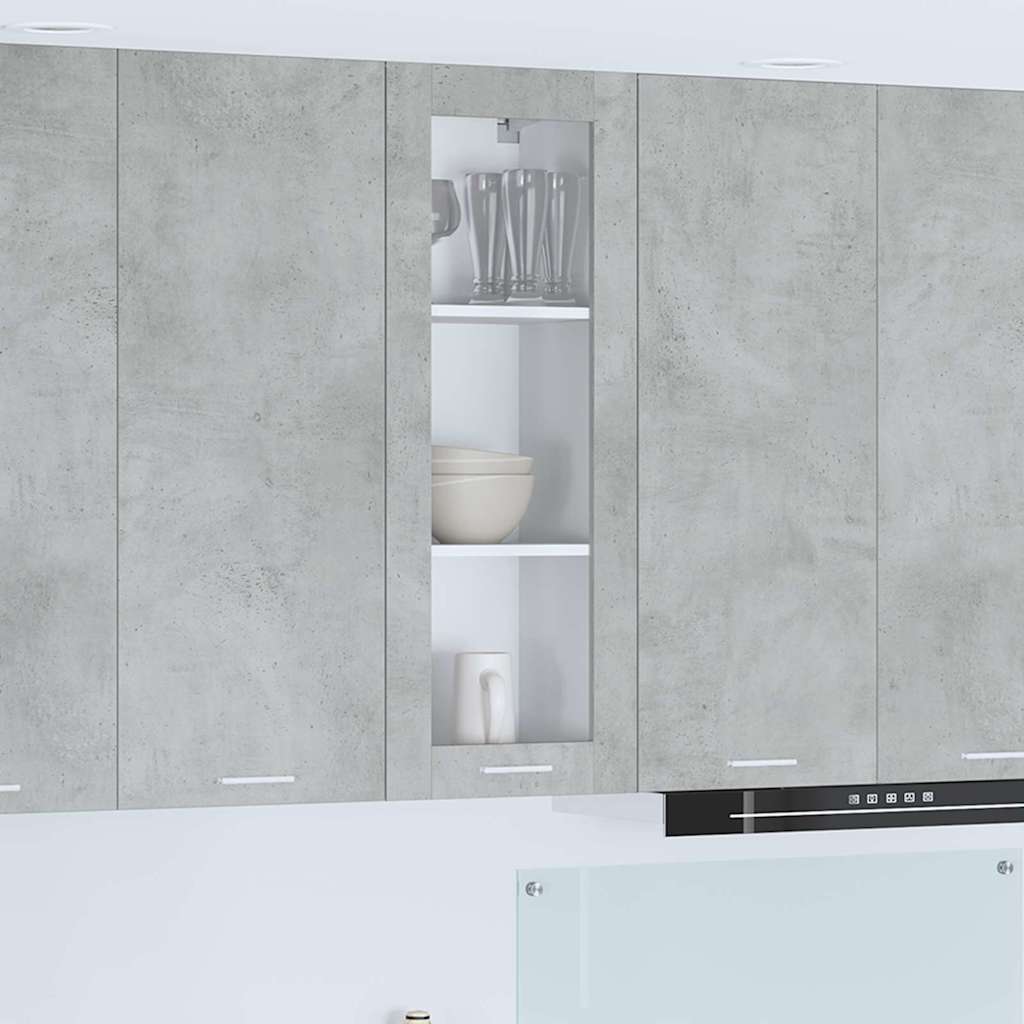Hängeschrank Betongrau 40 x 31 x 100 cm Holzwerkstoff