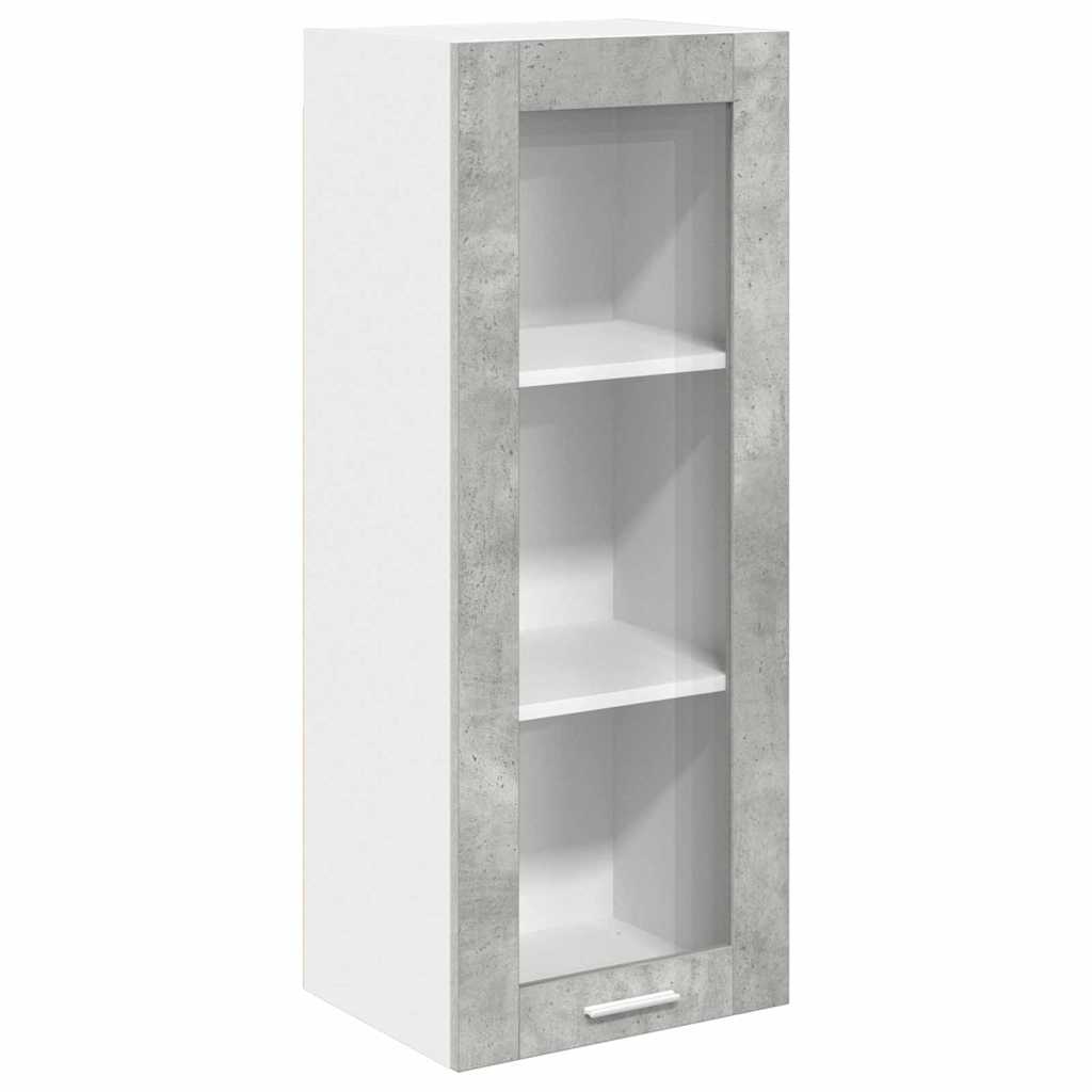 Hängeschrank Betongrau 40 x 31 x 100 cm Holzwerkstoff