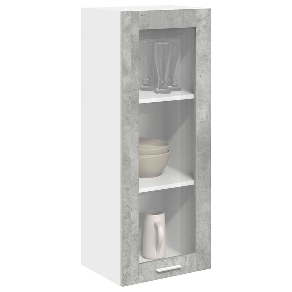 Hängeschrank Betongrau 40 x 31 x 100 cm Holzwerkstoff