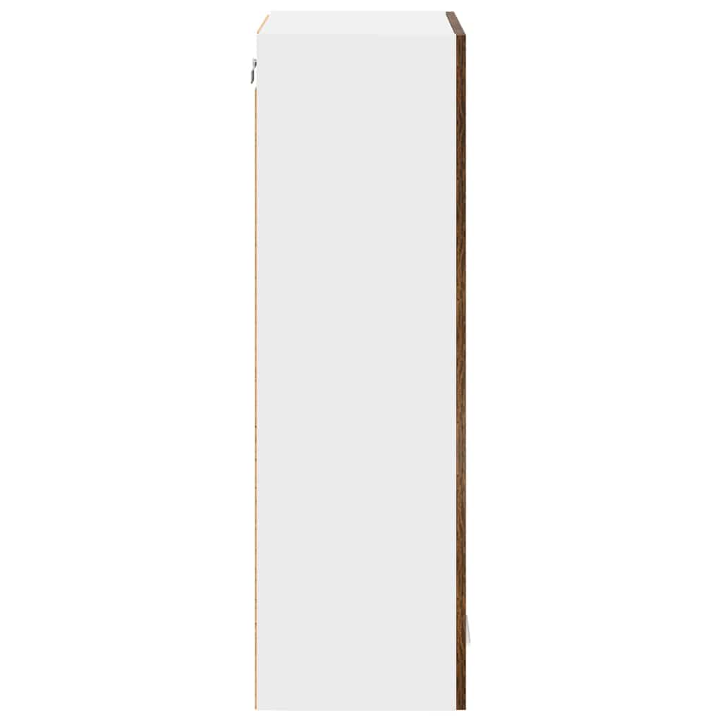 Hängeschrank mit Regal Riga Geräucherte Eiche 40 x 31 x 100 cm