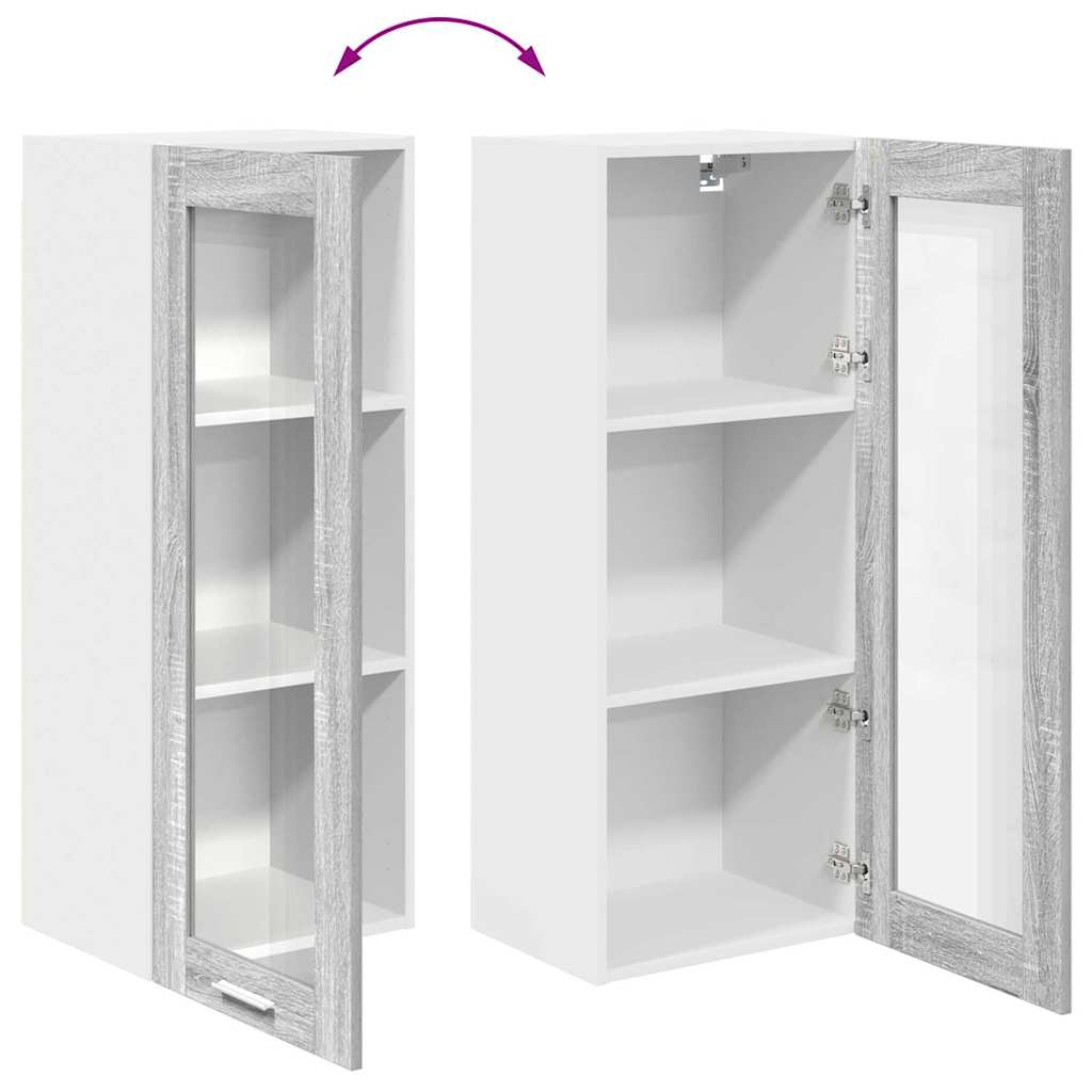 Hängeschrank Sonoma-Grau 40 x 31 x 100 cm Holzwerkstoff
