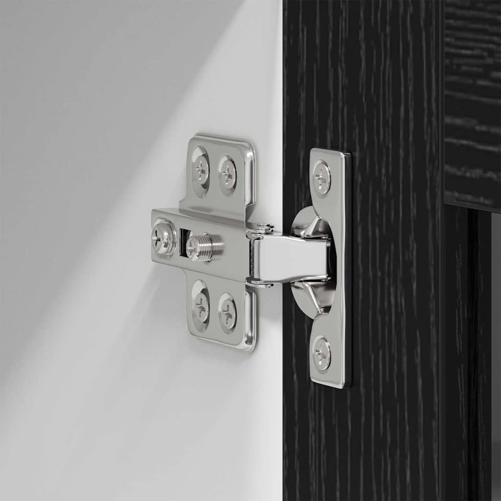 Hängeschrank Schwarz Eichen-Optik 60 x 31 x 100 cm