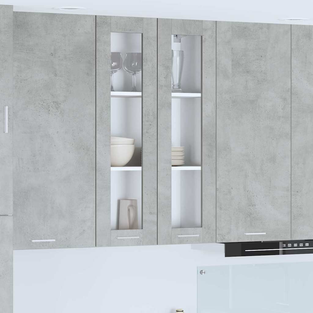 Hängeschrank Betongrau 60 x 31 x 100 cm Holzwerkstoff