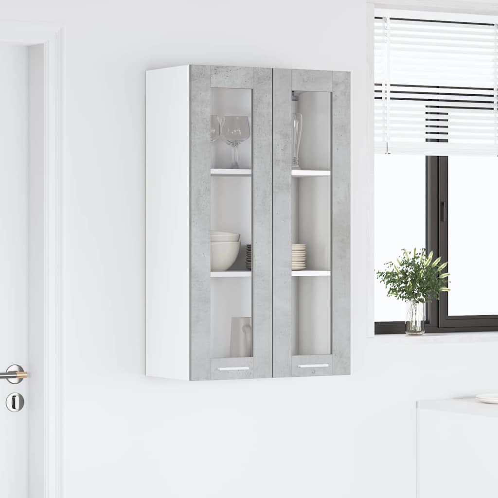 Hängeschrank Betongrau 60 x 31 x 100 cm Holzwerkstoff