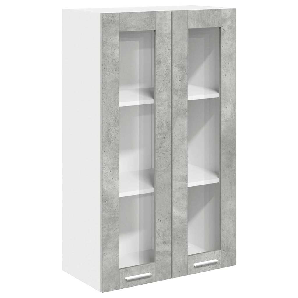 Hängeschrank Betongrau 60 x 31 x 100 cm Holzwerkstoff