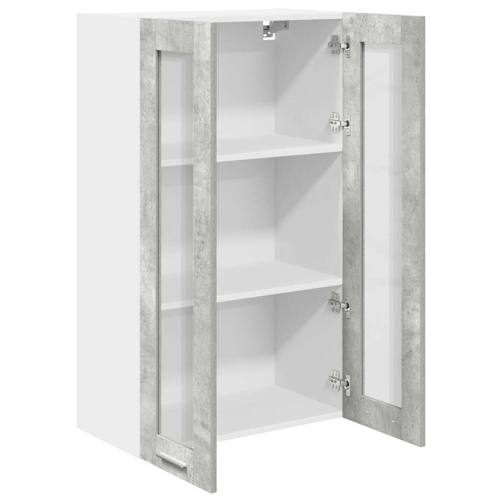 Hängeschrank Betongrau 60 x 31 x 100 cm Holzwerkstoff