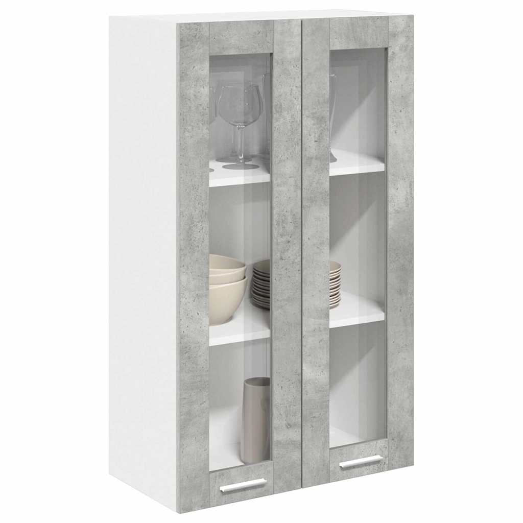 Hängeschrank Betongrau 60 x 31 x 100 cm Holzwerkstoff