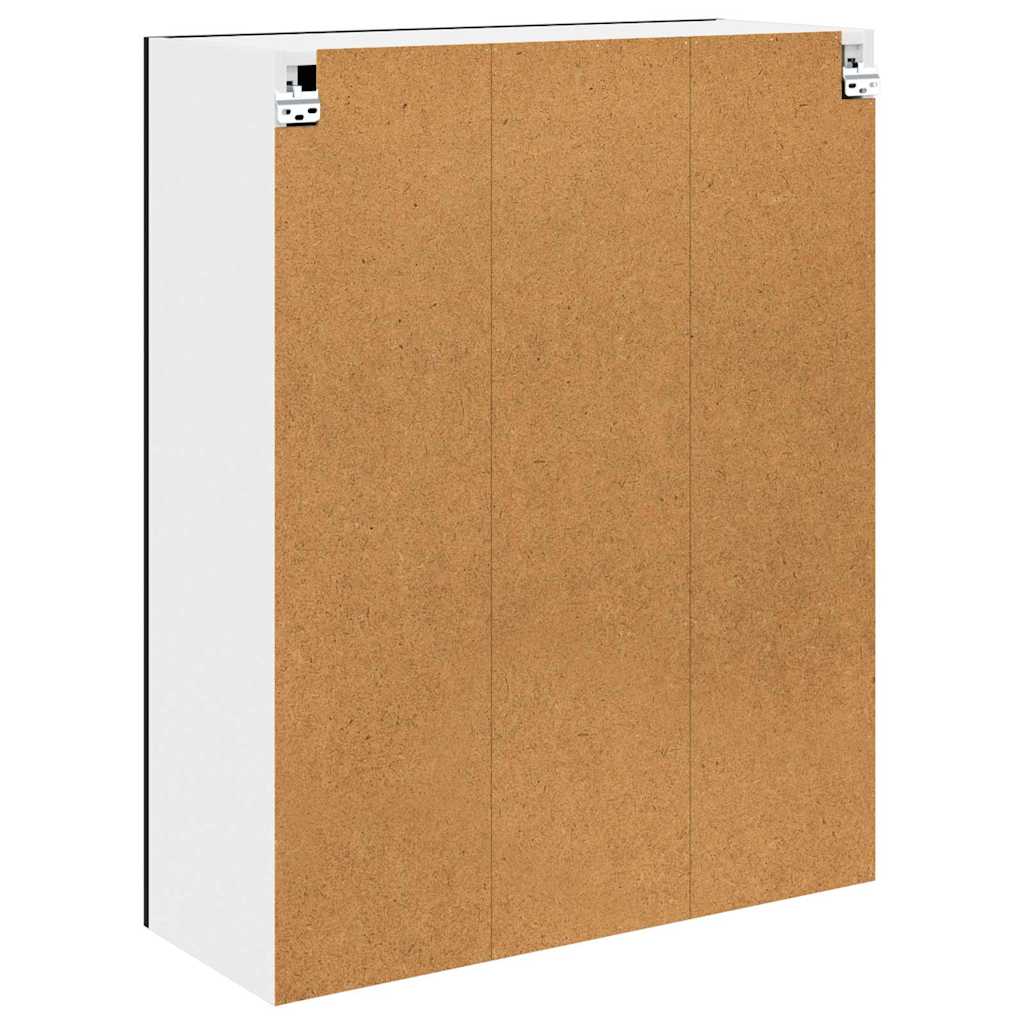 Hängeschrank Schwarz Eichen-Optik 80 x 31 x 100 cm