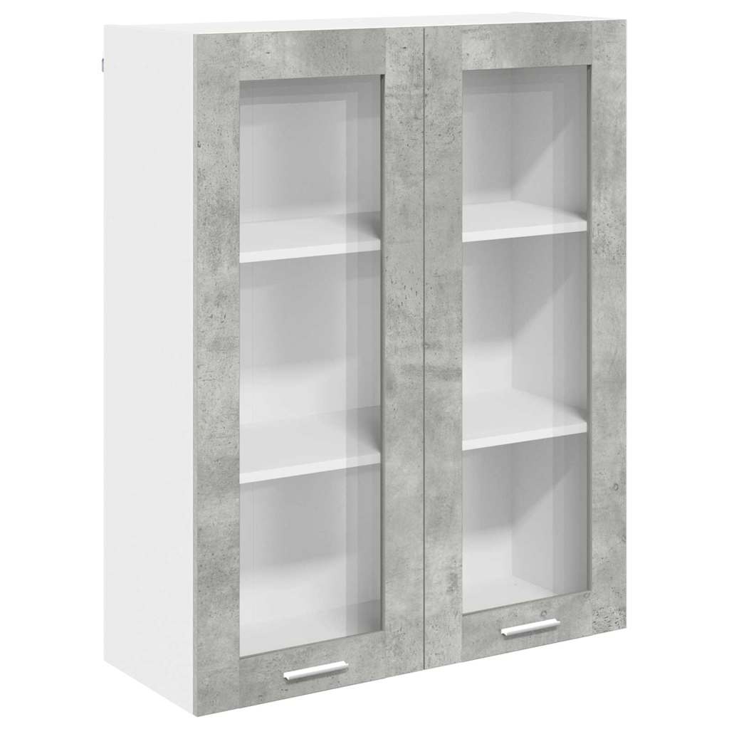 Hängeschrank Betongrau 80 x 31 x 100 cm Holzwerkstoff
