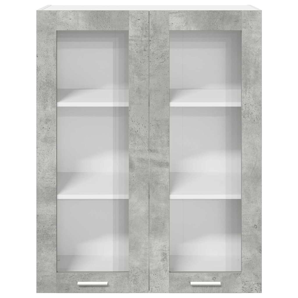 Hängeschrank Betongrau 80 x 31 x 100 cm Holzwerkstoff