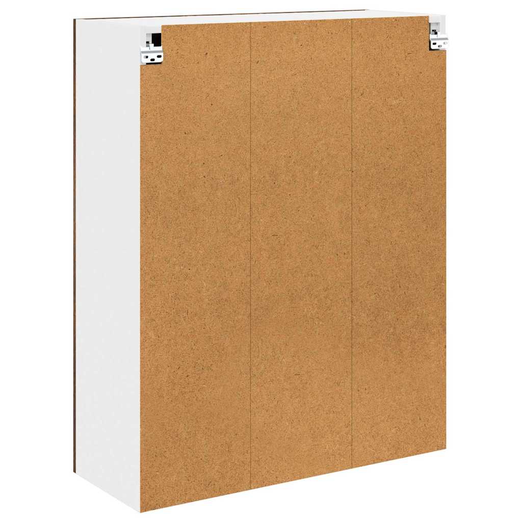 Hängeschrank mit Regal Riga Geräucherte Eiche 80 x 31 x 100 cm