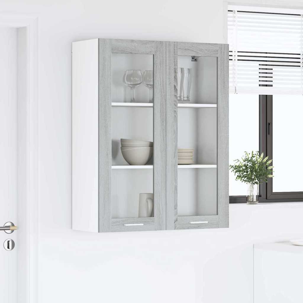 Hängeschrank Sonoma-Grau 80 x 31 x 100 cm Holzwerkstoff