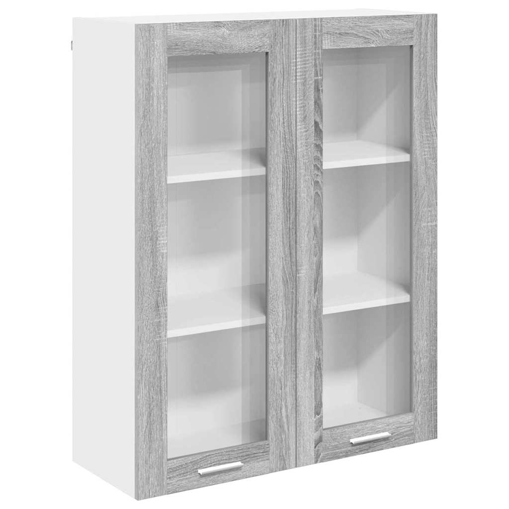 Hängeschrank Sonoma-Grau 80 x 31 x 100 cm Holzwerkstoff