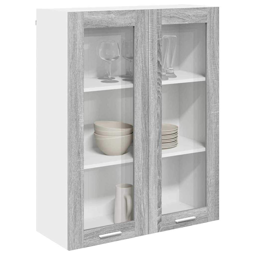 Hängeschrank Sonoma-Grau 80 x 31 x 100 cm Holzwerkstoff