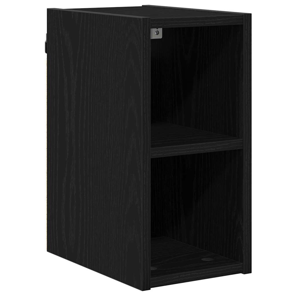 Hängeschrank Schwarz Eichen-Optik 20 x 29,5 x 40 cm