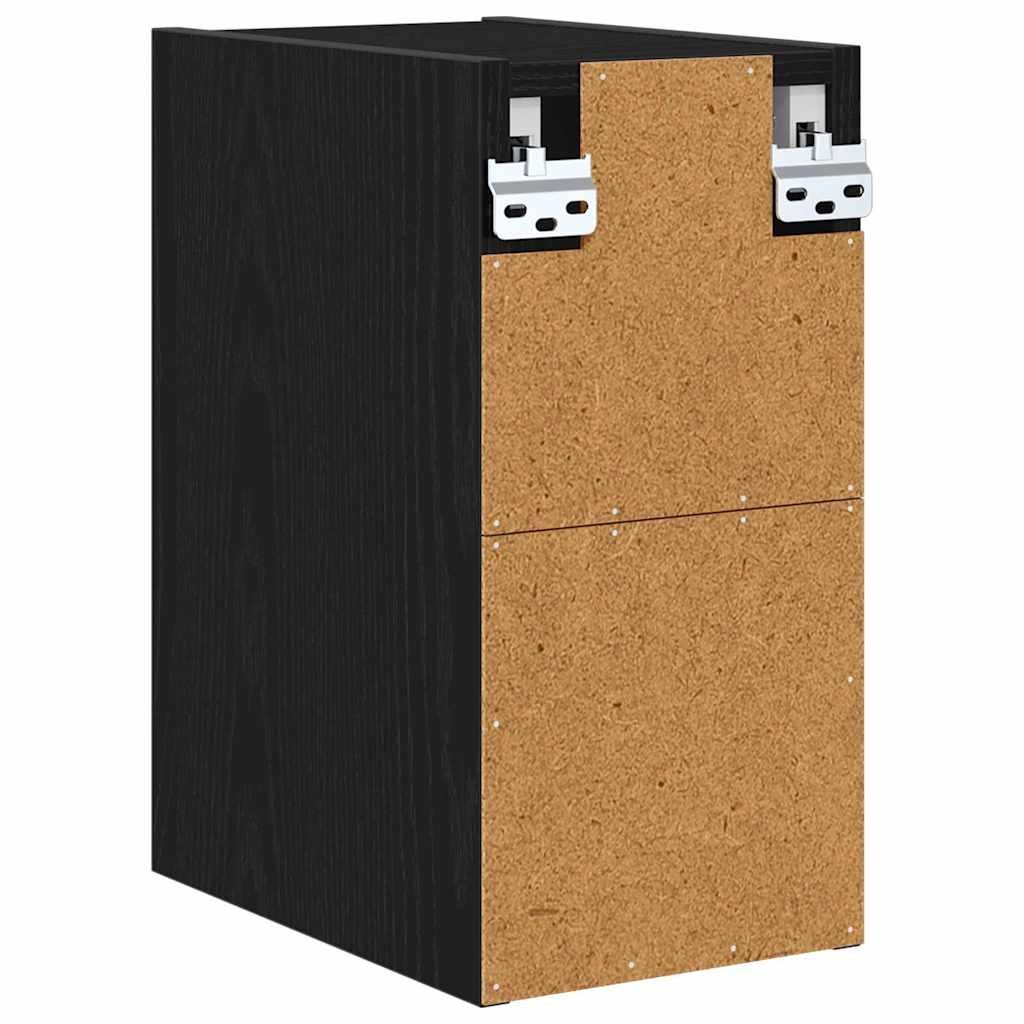 Hängeschrank Schwarz Eichen-Optik 20 x 29,5 x 40 cm