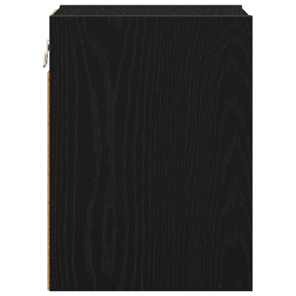 Hängeschrank Schwarz Eichen-Optik 20 x 29,5 x 40 cm