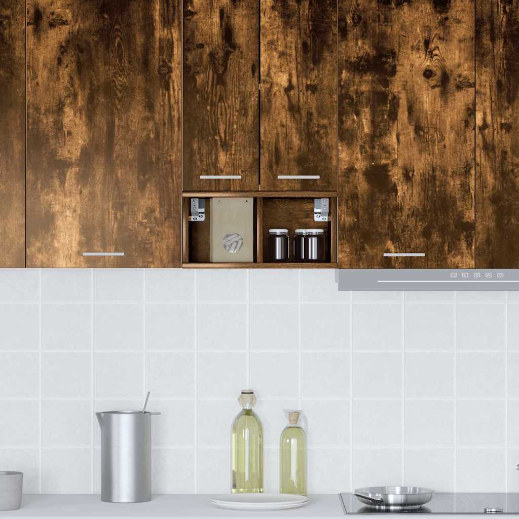 Hängeschrank mit Regal Riga Geräucherte Eiche 20 x 29,5 x 40 cm