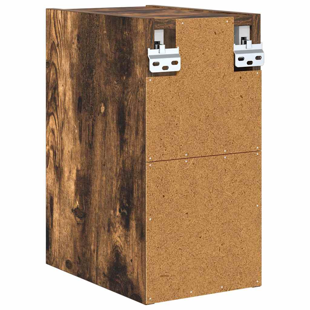 Hängeschrank mit Regal Riga Geräucherte Eiche 20 x 29,5 x 40 cm