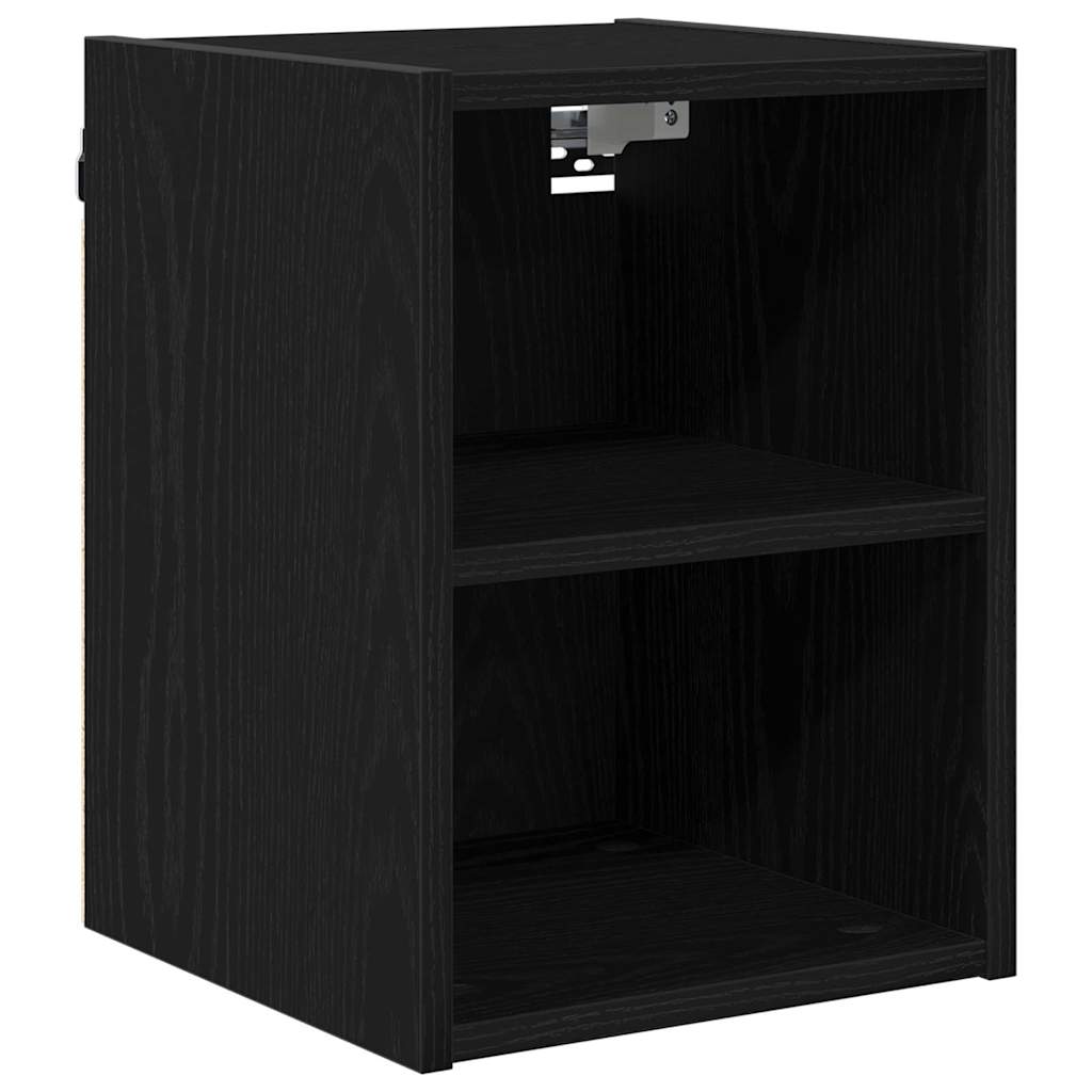 Hängeschrank Schwarz Eichen-Optik 30 x 29,5 x 40 cm