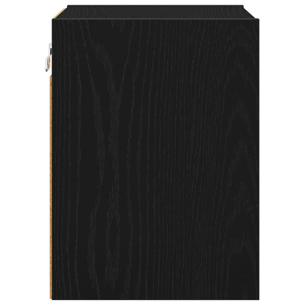 Hängeschrank Schwarz Eichen-Optik 30 x 29,5 x 40 cm