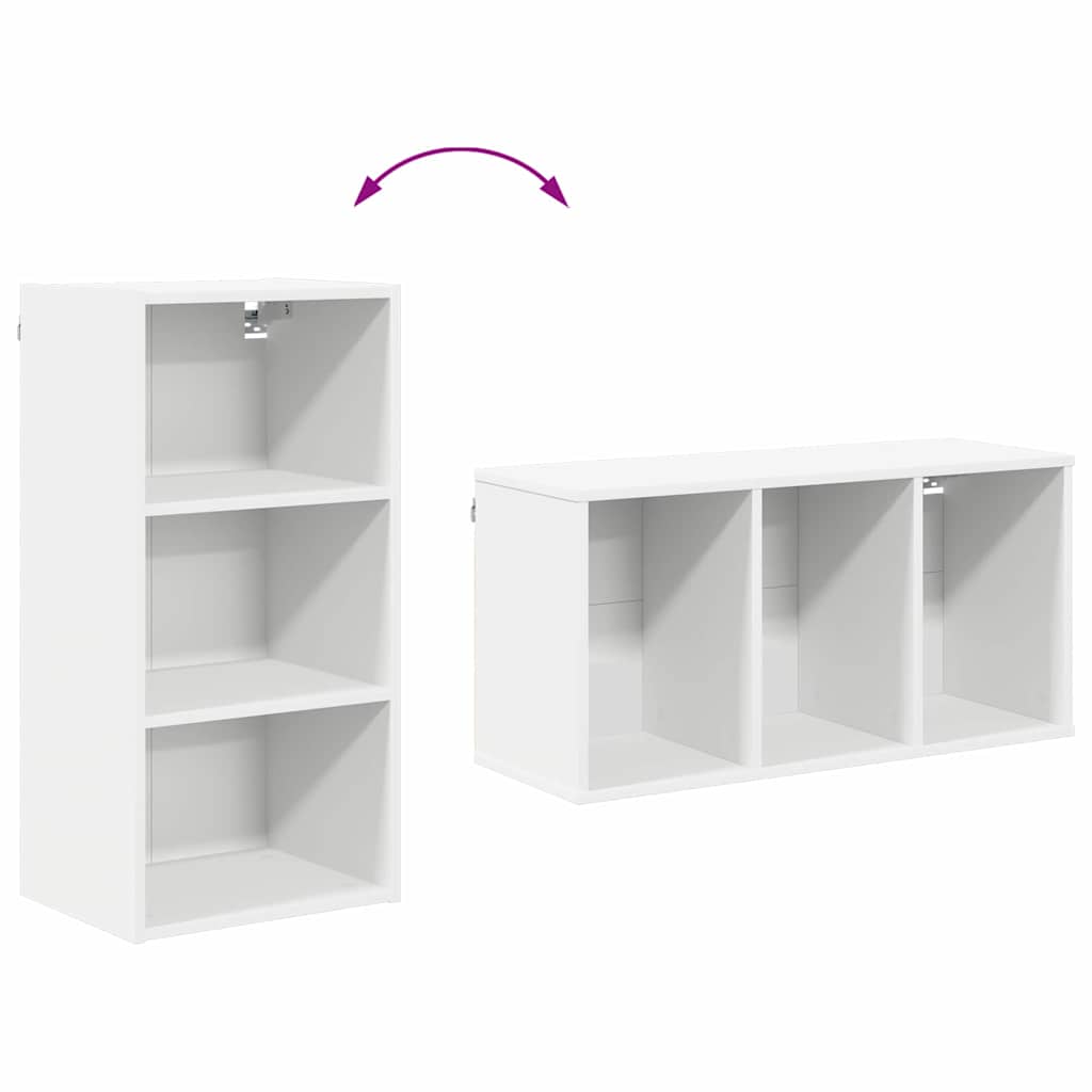 Hängeschrank Weiß 40 x 29,5 x 80 cm Holzwerkstoff