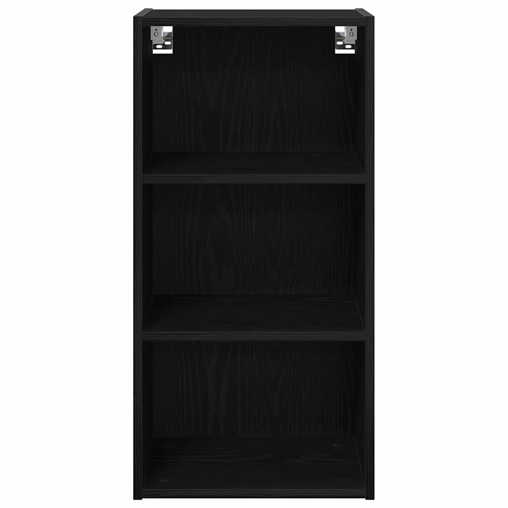 Hängeschrank Schwarz Eichen-Optik 40 x 29,5 x 80 cm