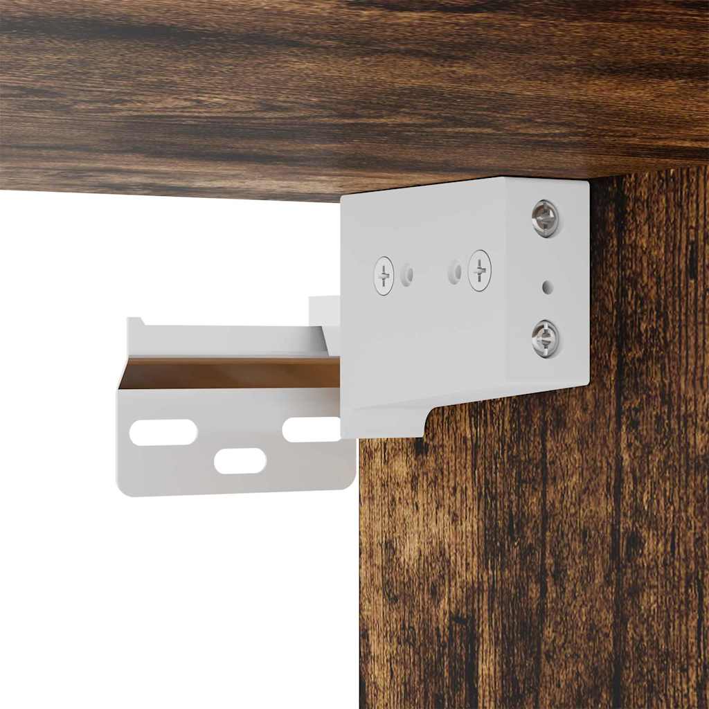 Hängeschrank mit Regal Riga Geräucherte Eiche 40 x 29,5 x 80 cm